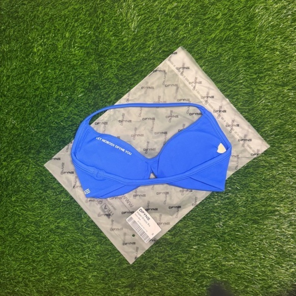 Dfyne impact strappy bra electric blue small - Picture 2 of 4